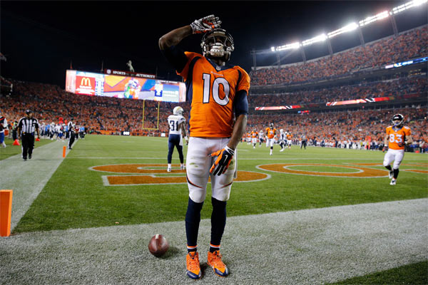 Emmanuel Sanders auteur de 3 TDs cette nuit contre les Chargers