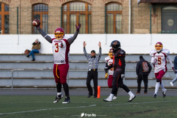 Touchdown décisif pour Thomas Delaunay et les Pionniers