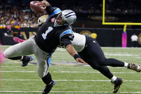 Cam Newton à la peine