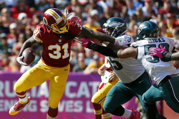 Matt Jones décisif au sein de l'attaque des Redskins