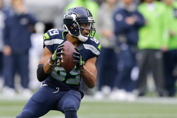 Doug Baldwin s'apprête à lancer le 1er TD de sa carrière