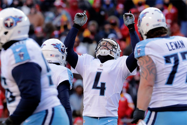 Ryan Succop vient de donner la victoire aux Titans