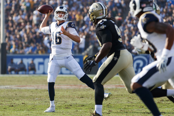 Encore une belle prestation de Jared Goff face aux Saints