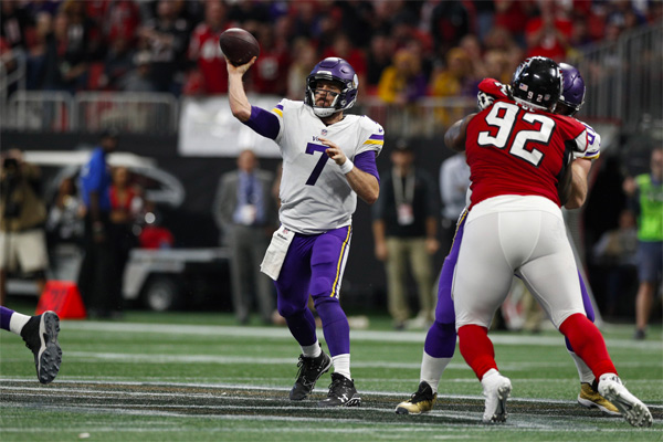 Case Keenum a encore été impeccable face aux Falcons