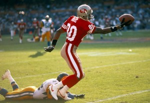 Jerry Rice  une main.